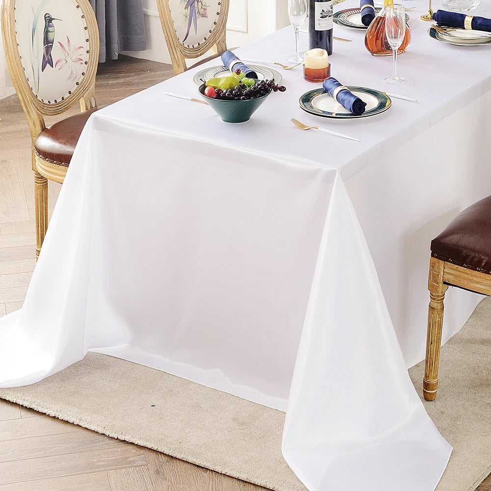 Highdi Nappe Rectangulaire en Satin Tissu, Nappe Exterieur Jardin Nappe de Table Mariage pour Mariages Fête Hôtel Banquet Evénement Célébrations (Solid /Bourgogne,145cm*415cm Highdi Nappe Rectangulaire en Satin Tissu, Nappe Exterieur Jardin Nappe de Table Mariage pour Mariages Fête Hôtel Banquet Evénement Célébrations (Solid /Bourgogne,145cm*415cm