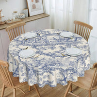 Nappe Ronde Toile de Jouy – Charme Français et Élégance Classique pour Votre Table