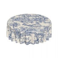 Nappe Ronde Toile de Jouy – Charme Français et Élégance Classique pour Votre Table