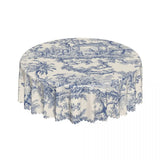 Nappe Ronde Toile de Jouy – Charme Français et Élégance Classique pour Votre Table