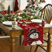 Chemin de table Lin de Noël