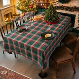 Nappe Rectangulaire Coton et Lin Écossaise – L'esprit de Noël pour une table chaleureuse