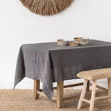 Nappe Rectangulaire Lin Naturel – Élégance rustique pour une table apaisante