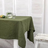 Nappe Rectangulaire Lin Naturel – Élégance rustique pour une table apaisante