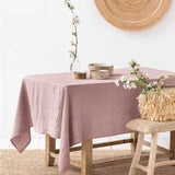 Nappe Rectangulaire Lin Naturel – Élégance rustique pour une table apaisante