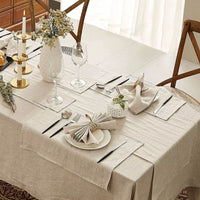 Nappe Rectangulaire Lin Naturel – Élégance rustique pour une table apaisante