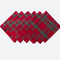 Serviettes en Tissu Écossais Classique