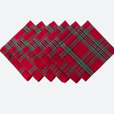 Serviettes en Tissu Écossais Classique