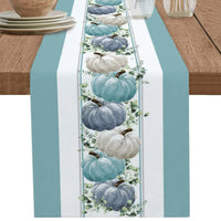 Chemin de Table Bleu à Motif Original et Apaisant
