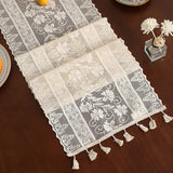 Chemin de Table Crochet Blanc Chic et Élégant