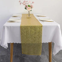 Chemin de Table Doré avec Paillettes