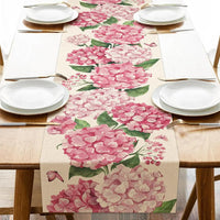 Chemin de Table Rose avec Imprimé Floral