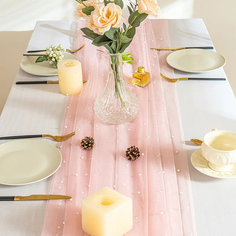 Chemin de Table en Lin Rose Pâle | Runner Collection