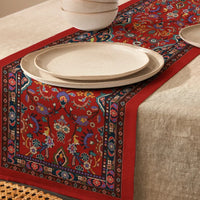 Chemin de Table Rouge de Style Bohème