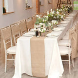 Chemin de Table Toile de Jute Discret et Robuste