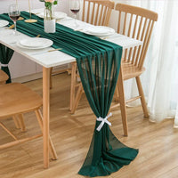 Chemin de Table en Mousseline de Soie – Tombé Élégant