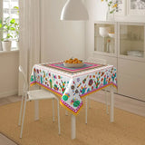 Nappe Carrée Multicolore à Motif Mexicain