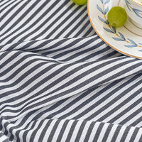 Nappe Rayée Bleu Marine en Coton – Élégance Décontractée