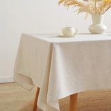 Nappe Lin & Coton Écru – Élégance Naturelle et Intemporelle pour une Table Apaisante