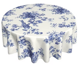 Nappe Ronde Toile de Jouy – Charme Français et Élégance Classique pour Votre Table