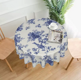 Nappe Ronde Toile de Jouy – Charme Français et Élégance Classique pour Votre Table