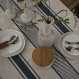 Nappe Rectangulaire Coton & Lin à Rayures – Esprit Maison Française