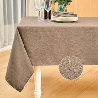 Nappe Imperméable Effet Lin Déperlante