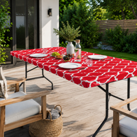 Nappe De Table Imperméable Élastique Pour Table Pliante