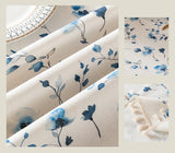 Nappe De Table Imperméable Florale À Franges