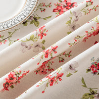 Nappe De Table Imperméable Florale À Franges