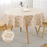Nappe De Table Imperméable Ronde Motif Géométrique Moderne