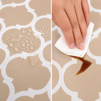 Nappe De Table Imperméable Ronde Motif Géométrique Moderne