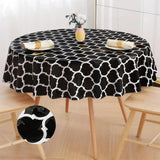 Nappe De Table Imperméable Ronde Motif Géométrique Moderne