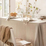Nappe De Table Unie En Polyester Tissé