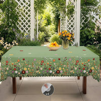 Nappe Imperméable Motif Fleurs Colorées