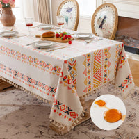 Nappe Imperméable Bohème à Motifs Géométriques