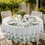 Nappe Imperméable Ronde Fleurie Pour Table À Manger