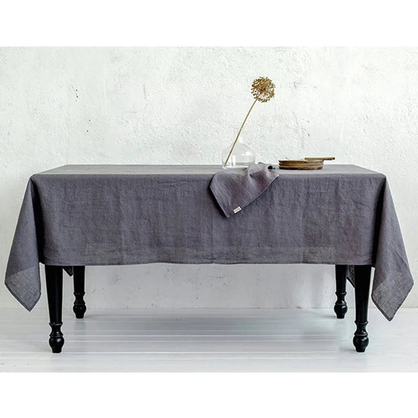 Nappe de Table en Lin Rectangulaire Unie