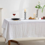 Nappe de Table en Lin Rectangulaire Unie