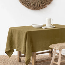 Nappe de Table en Lin Rectangulaire Unie