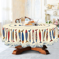 Nappe Motif Poissons Style Bord de Mer