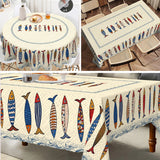Nappe Motif Poissons Style Bord de Mer