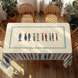 Nappe Motif Poissons Style Bord de Mer