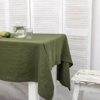 Nappe Rectangulaire Lin Naturel – Élégance rustique pour une table apaisante
