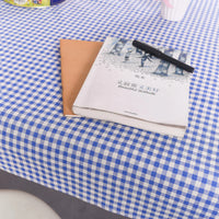Nappe Rectangulaire Vichy en Coton et Lin