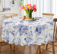 Nappe Ronde Toile de Jouy – Charme Français et Élégance Classique pour Votre Table