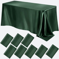 Nappe en Satin Verte 