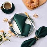 Serviettes en Tissu Satiné Élégantes 