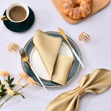 Serviettes en Tissu Satiné Élégantes 
