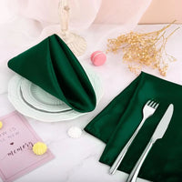 Serviettes en Tissu Satiné Élégantes 